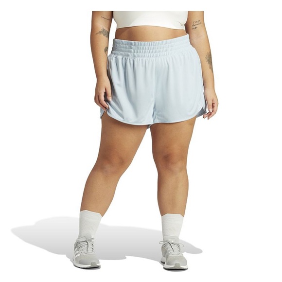 adidas Pants - NWT Adidas Plus Size Light Blue High-Rise Pacer Shorts (3X)